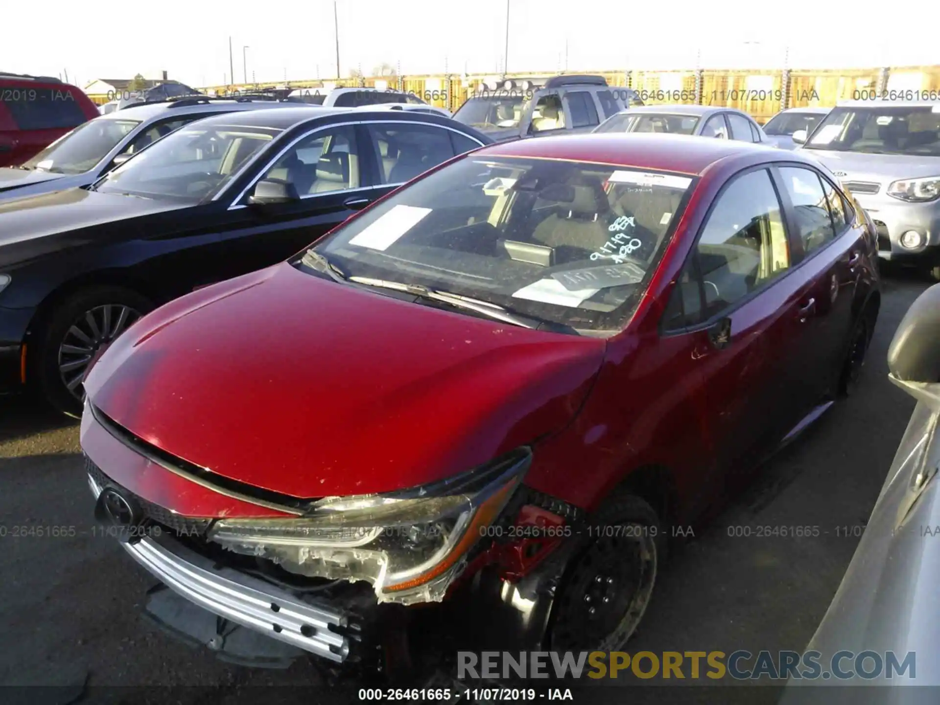 2 Photograph of a damaged car JTDEPRAE7LJ022687 TOYOTA COROLLA 2020