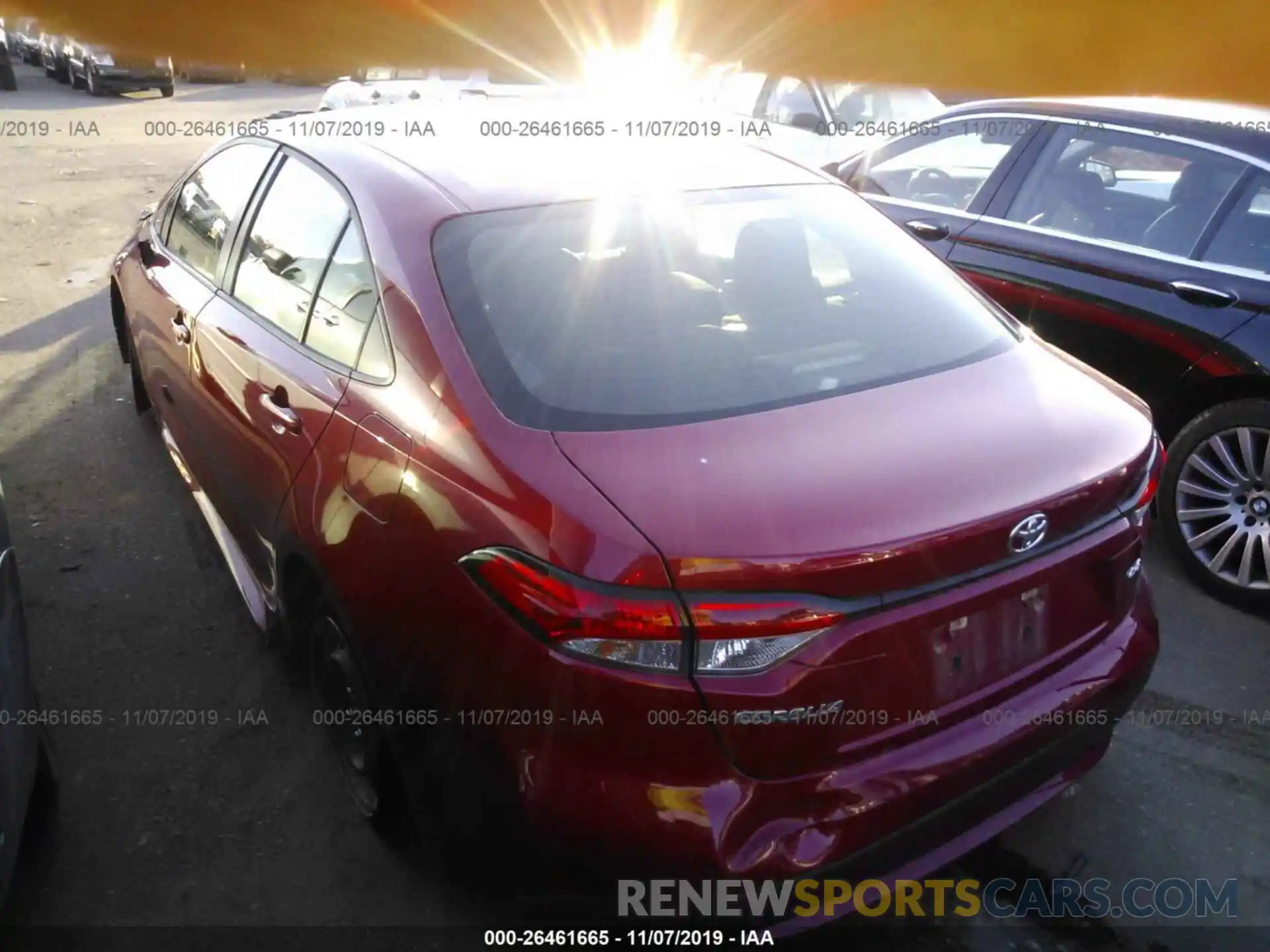 3 Photograph of a damaged car JTDEPRAE7LJ022687 TOYOTA COROLLA 2020