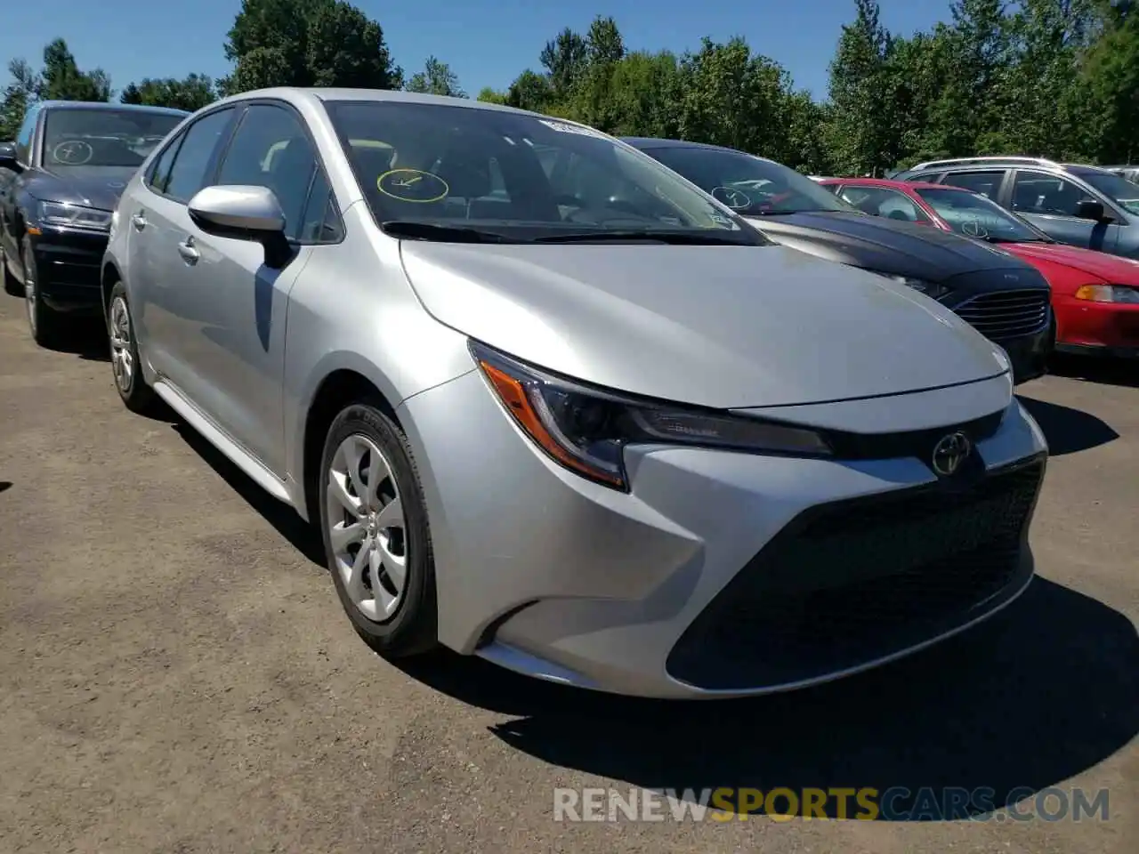 1 Photograph of a damaged car JTDEPRAE7LJ022799 TOYOTA COROLLA 2020