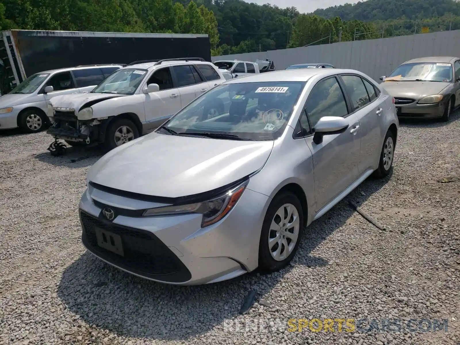 2 Photograph of a damaged car JTDEPRAE7LJ023466 TOYOTA COROLLA 2020