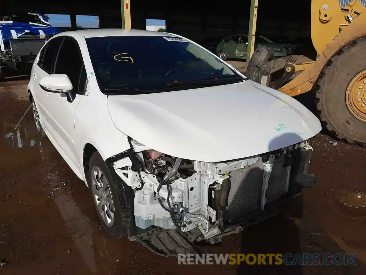 1 Photograph of a damaged car JTDEPRAE7LJ024021 TOYOTA COROLLA 2020