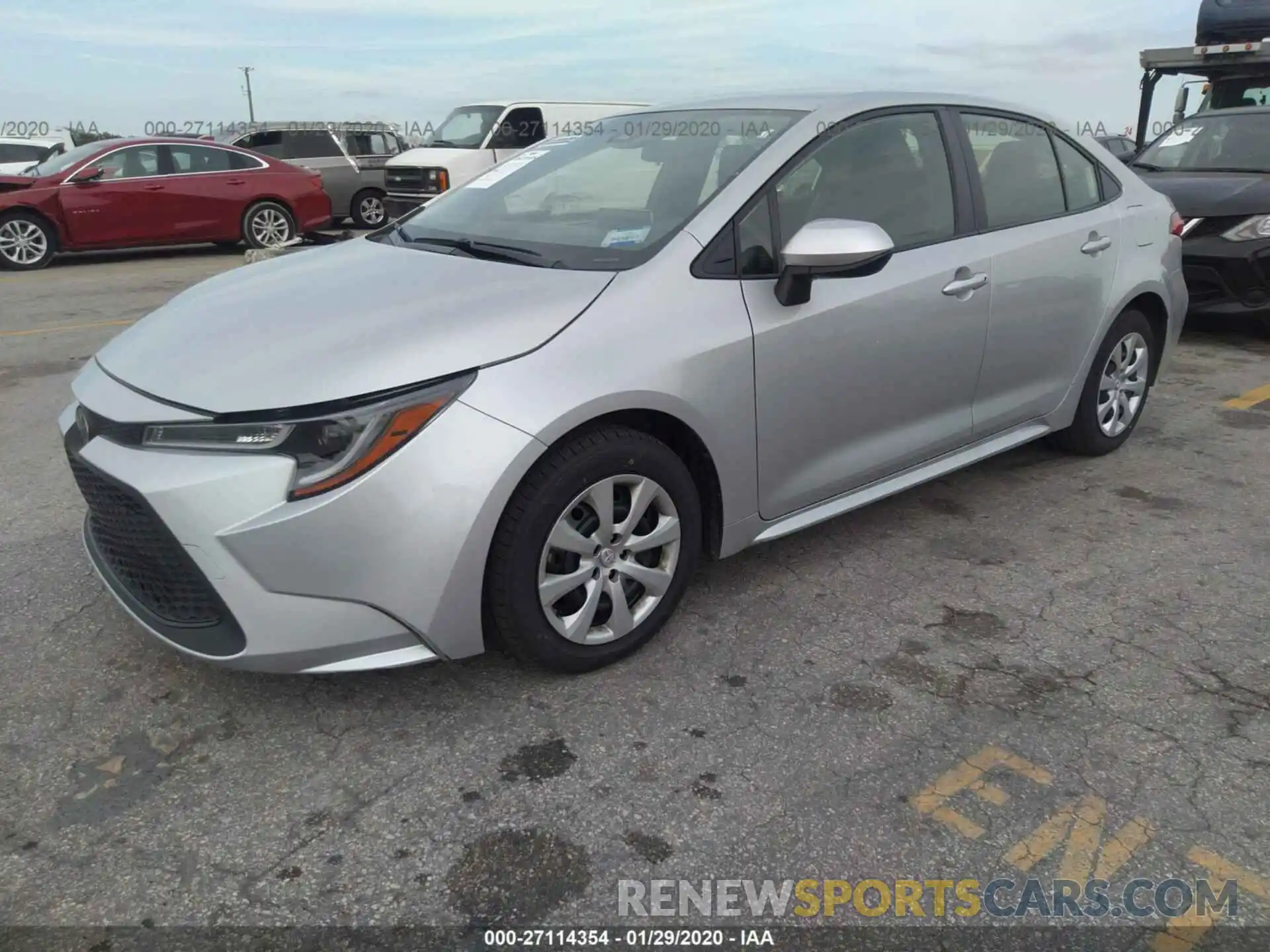 2 Photograph of a damaged car JTDEPRAE7LJ024181 TOYOTA COROLLA 2020