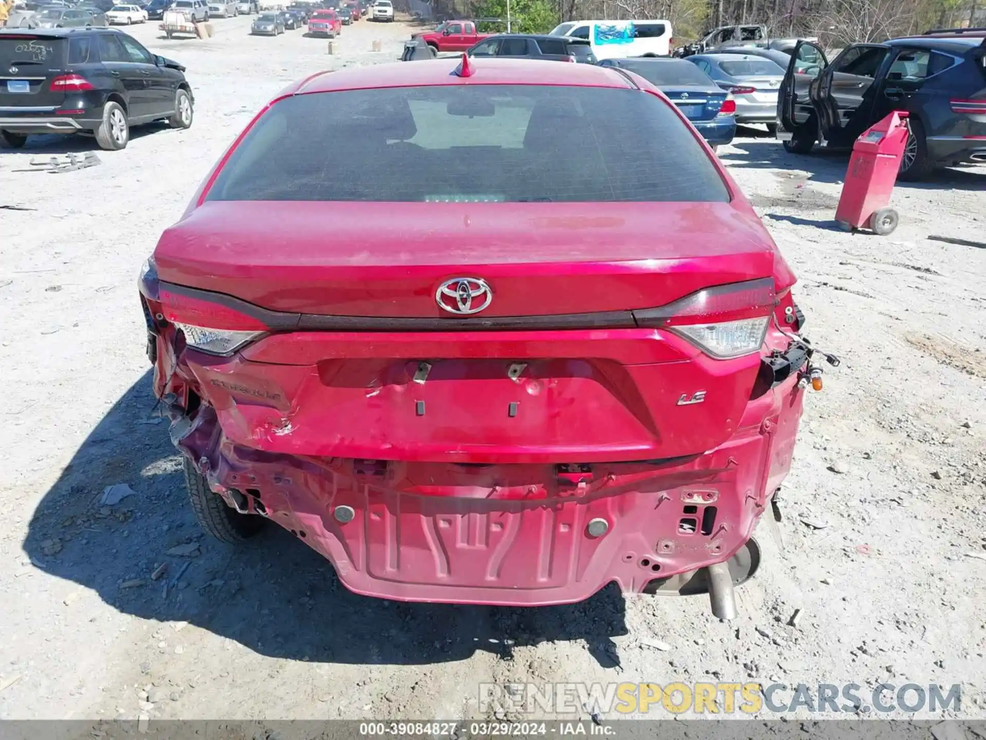 17 Photograph of a damaged car JTDEPRAE7LJ024343 TOYOTA COROLLA 2020