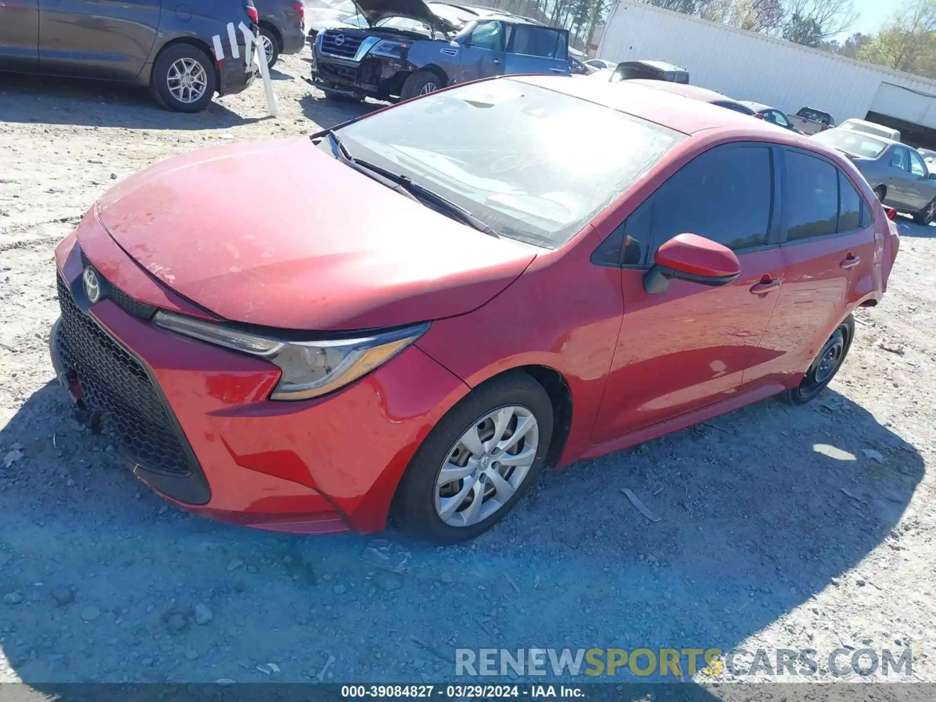 2 Photograph of a damaged car JTDEPRAE7LJ024343 TOYOTA COROLLA 2020