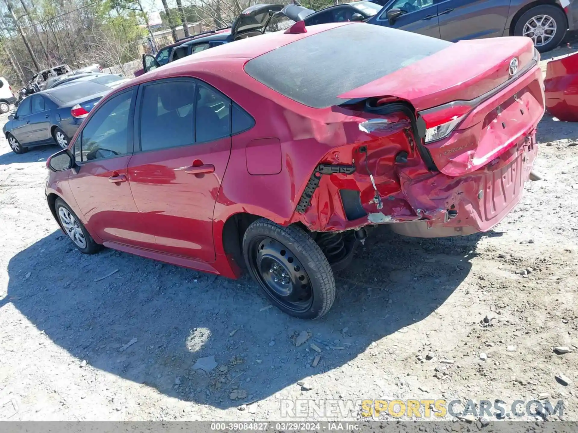 3 Photograph of a damaged car JTDEPRAE7LJ024343 TOYOTA COROLLA 2020