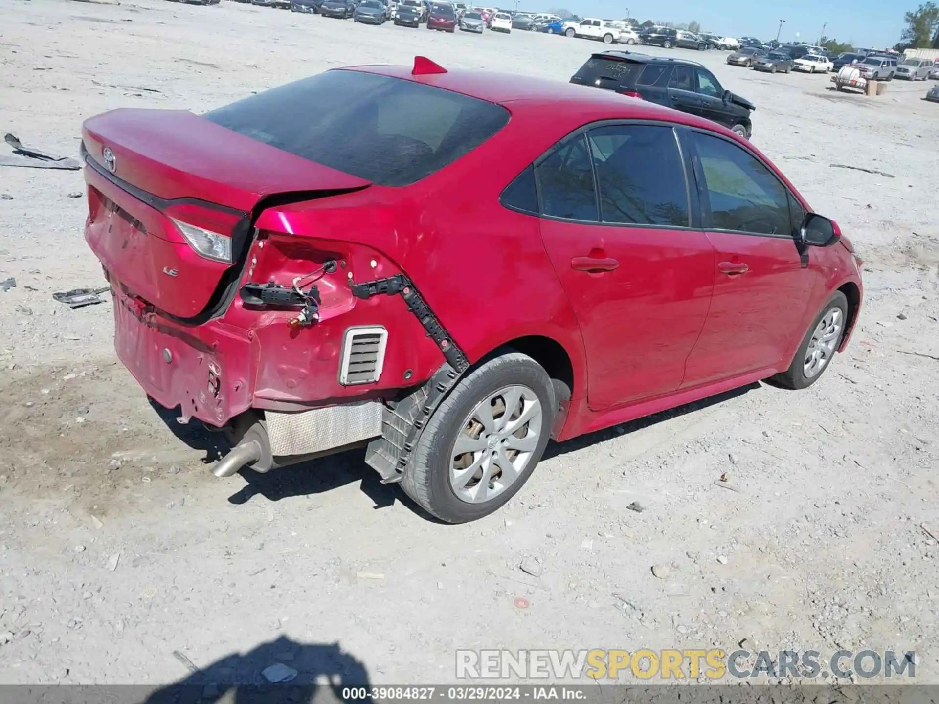 4 Photograph of a damaged car JTDEPRAE7LJ024343 TOYOTA COROLLA 2020