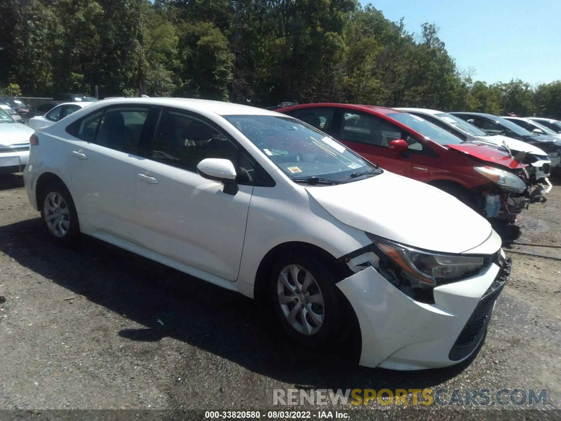 1 Photograph of a damaged car JTDEPRAE7LJ026187 TOYOTA COROLLA 2020