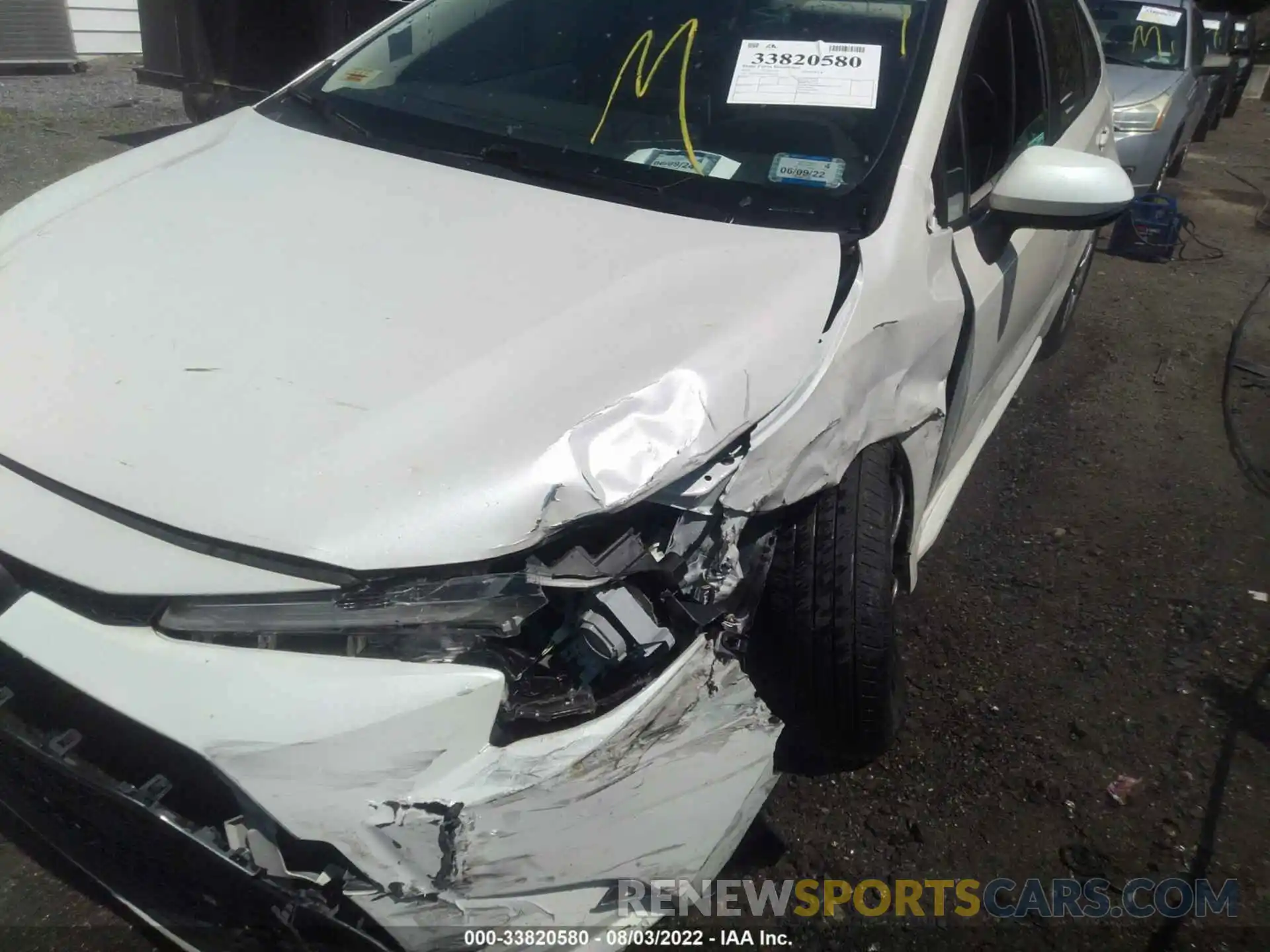 6 Photograph of a damaged car JTDEPRAE7LJ026187 TOYOTA COROLLA 2020