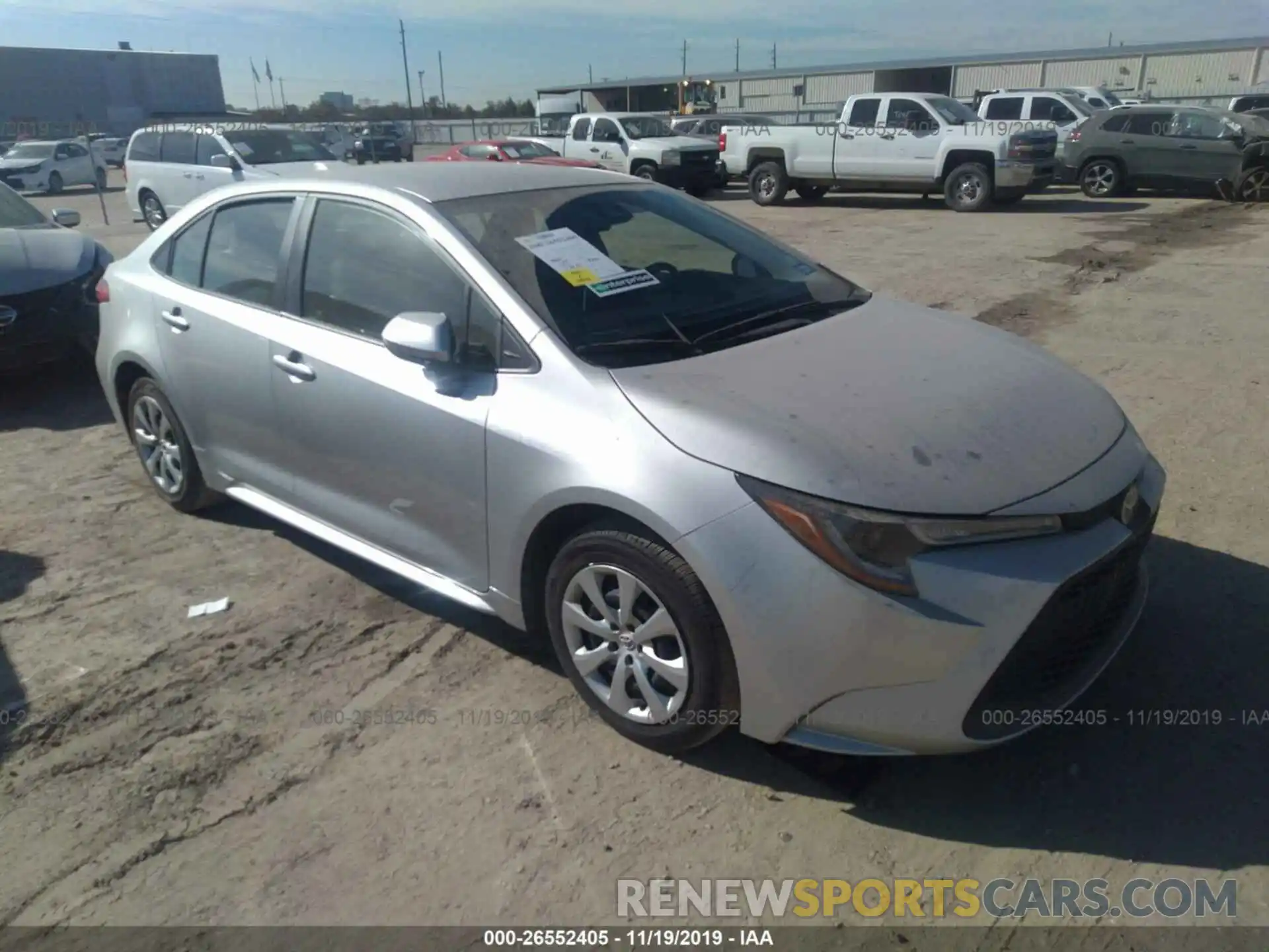 1 Photograph of a damaged car JTDEPRAE7LJ026237 TOYOTA COROLLA 2020