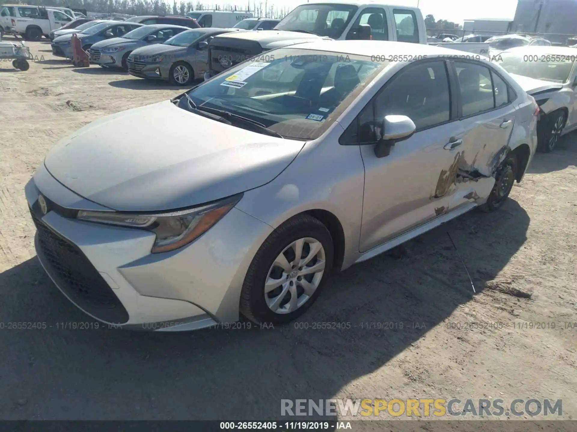 2 Photograph of a damaged car JTDEPRAE7LJ026237 TOYOTA COROLLA 2020