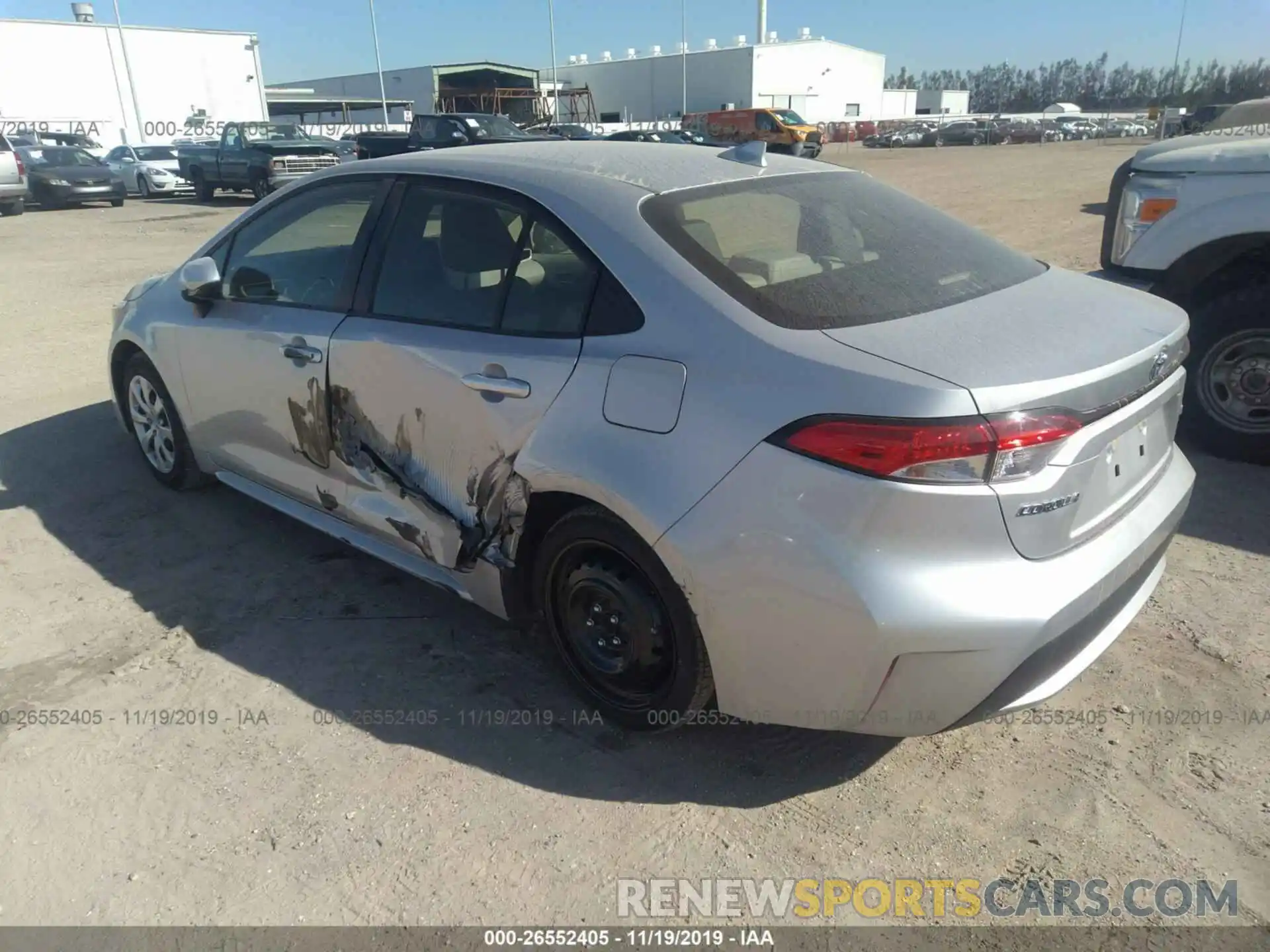 3 Photograph of a damaged car JTDEPRAE7LJ026237 TOYOTA COROLLA 2020