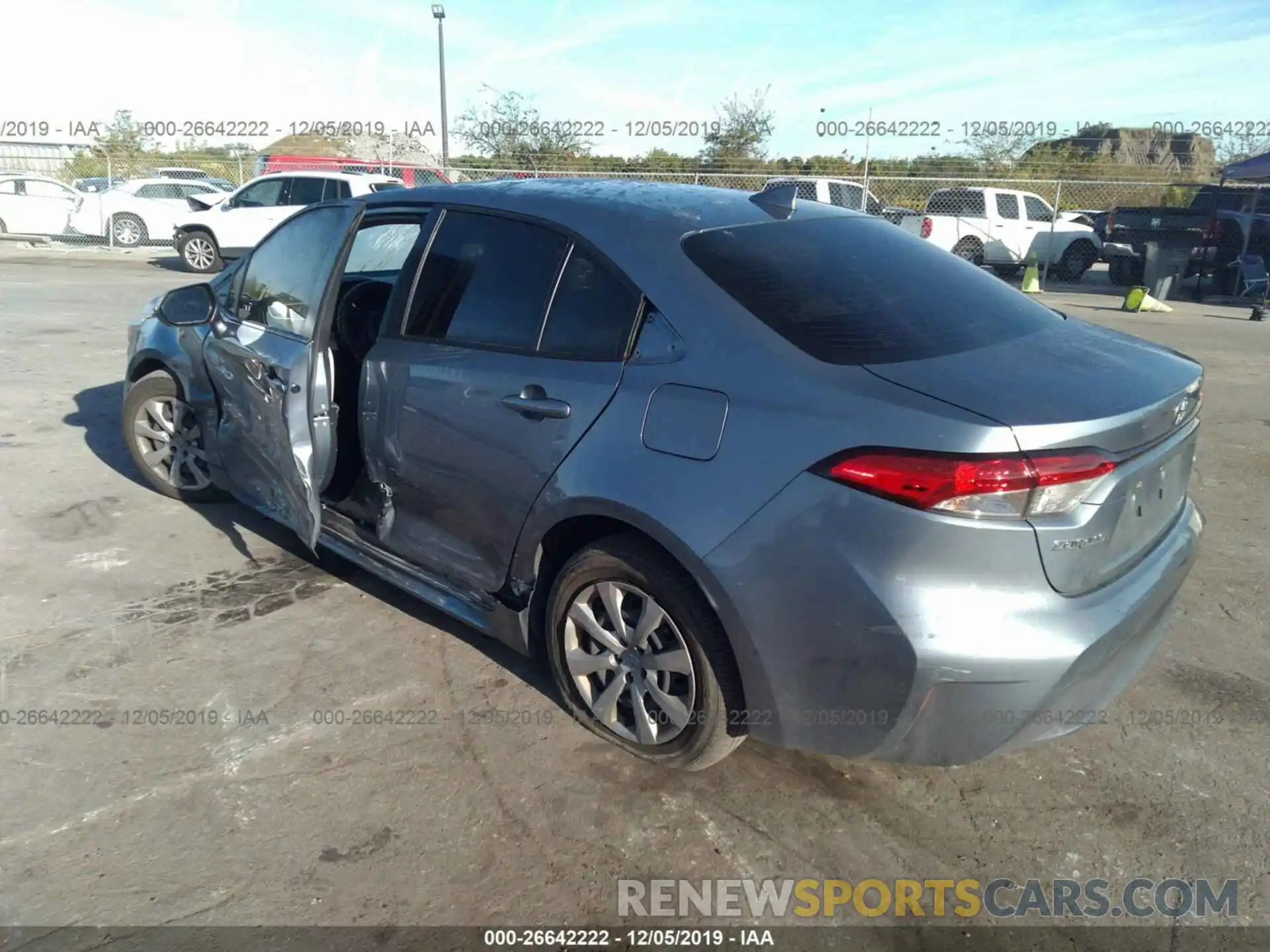 3 Photograph of a damaged car JTDEPRAE7LJ026254 TOYOTA COROLLA 2020