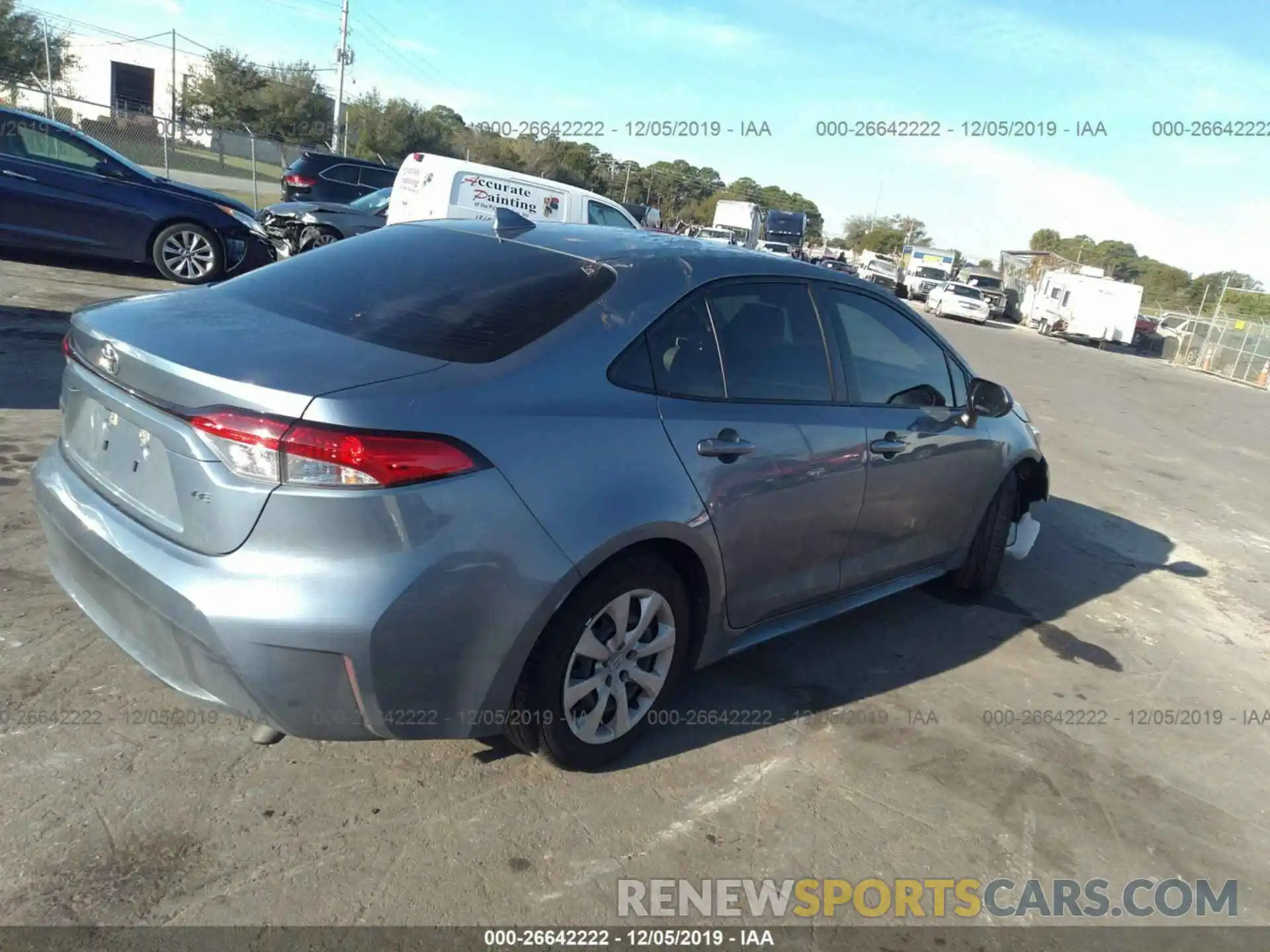 4 Photograph of a damaged car JTDEPRAE7LJ026254 TOYOTA COROLLA 2020