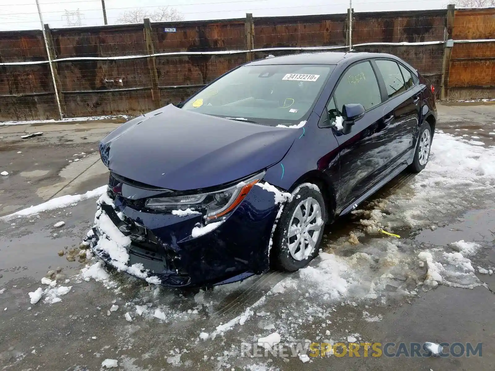 2 Photograph of a damaged car JTDEPRAE7LJ026514 TOYOTA COROLLA 2020