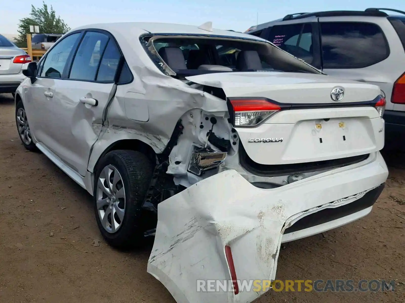 3 Photograph of a damaged car JTDEPRAE7LJ026867 TOYOTA COROLLA 2020