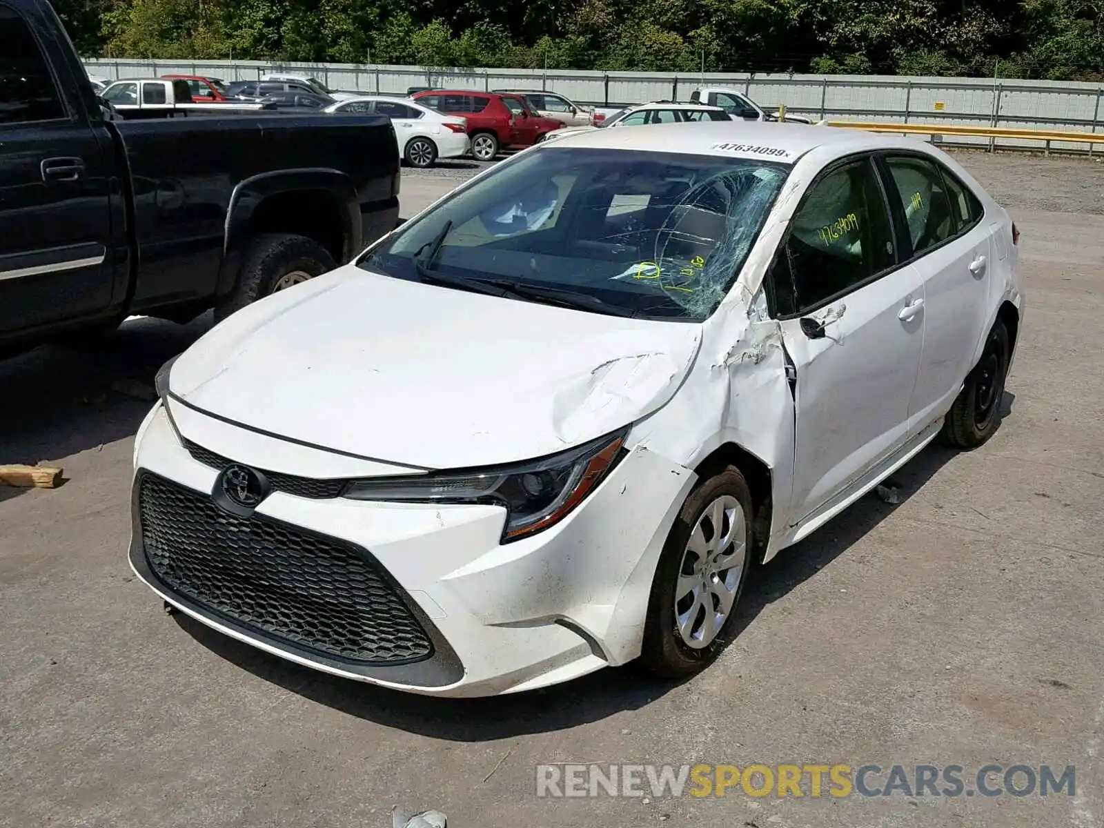 2 Photograph of a damaged car JTDEPRAE7LJ027405 TOYOTA COROLLA 2020