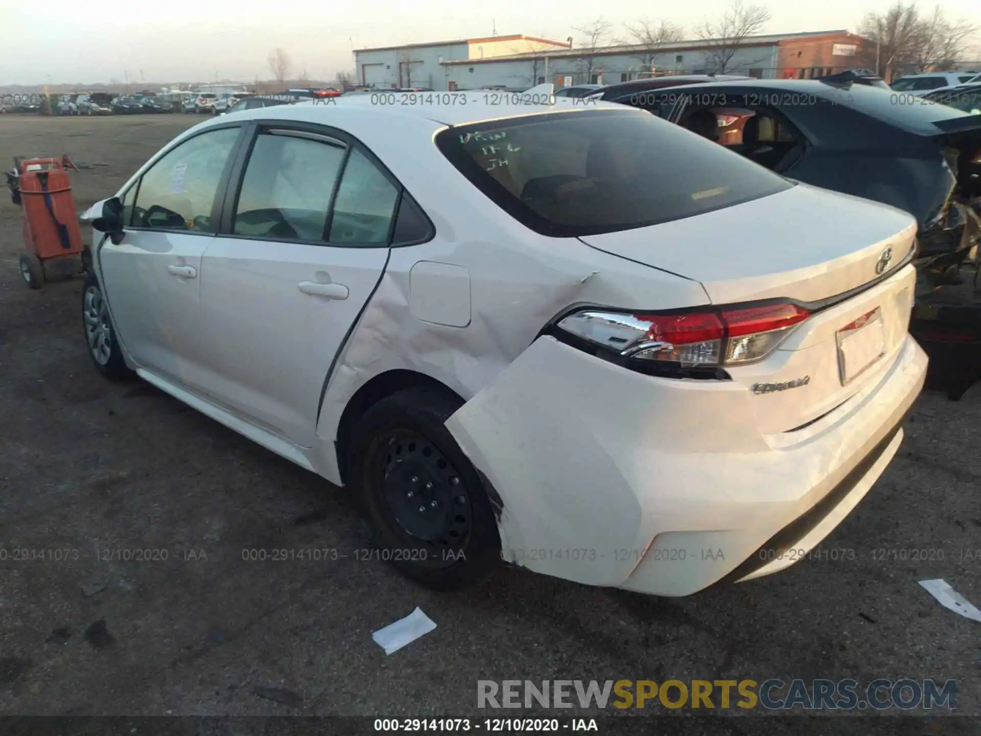 3 Photograph of a damaged car JTDEPRAE7LJ027467 TOYOTA COROLLA 2020