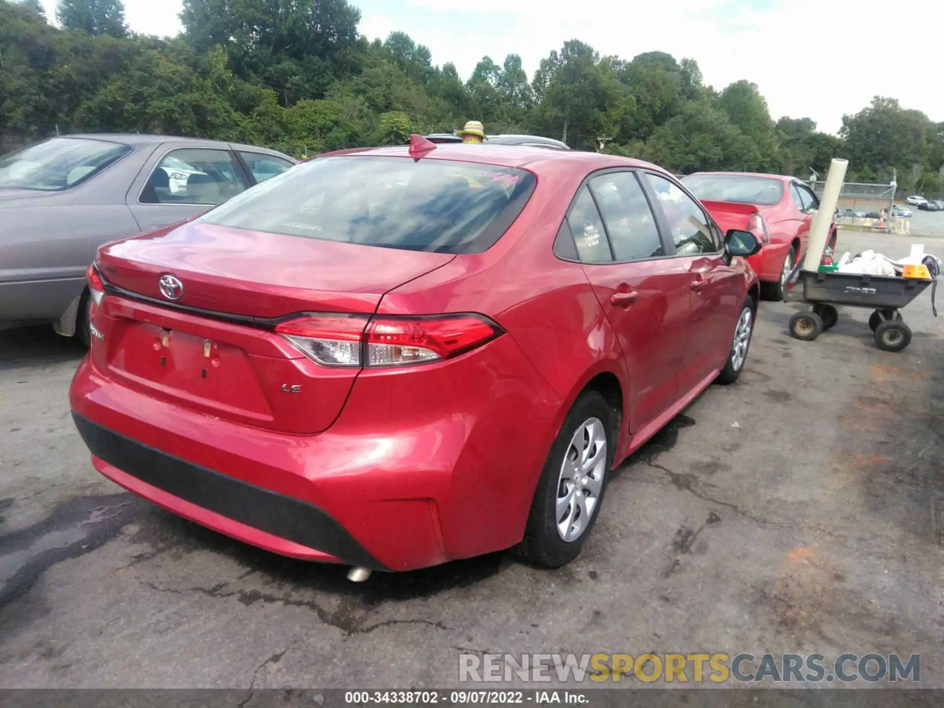 4 Photograph of a damaged car JTDEPRAE7LJ027663 TOYOTA COROLLA 2020