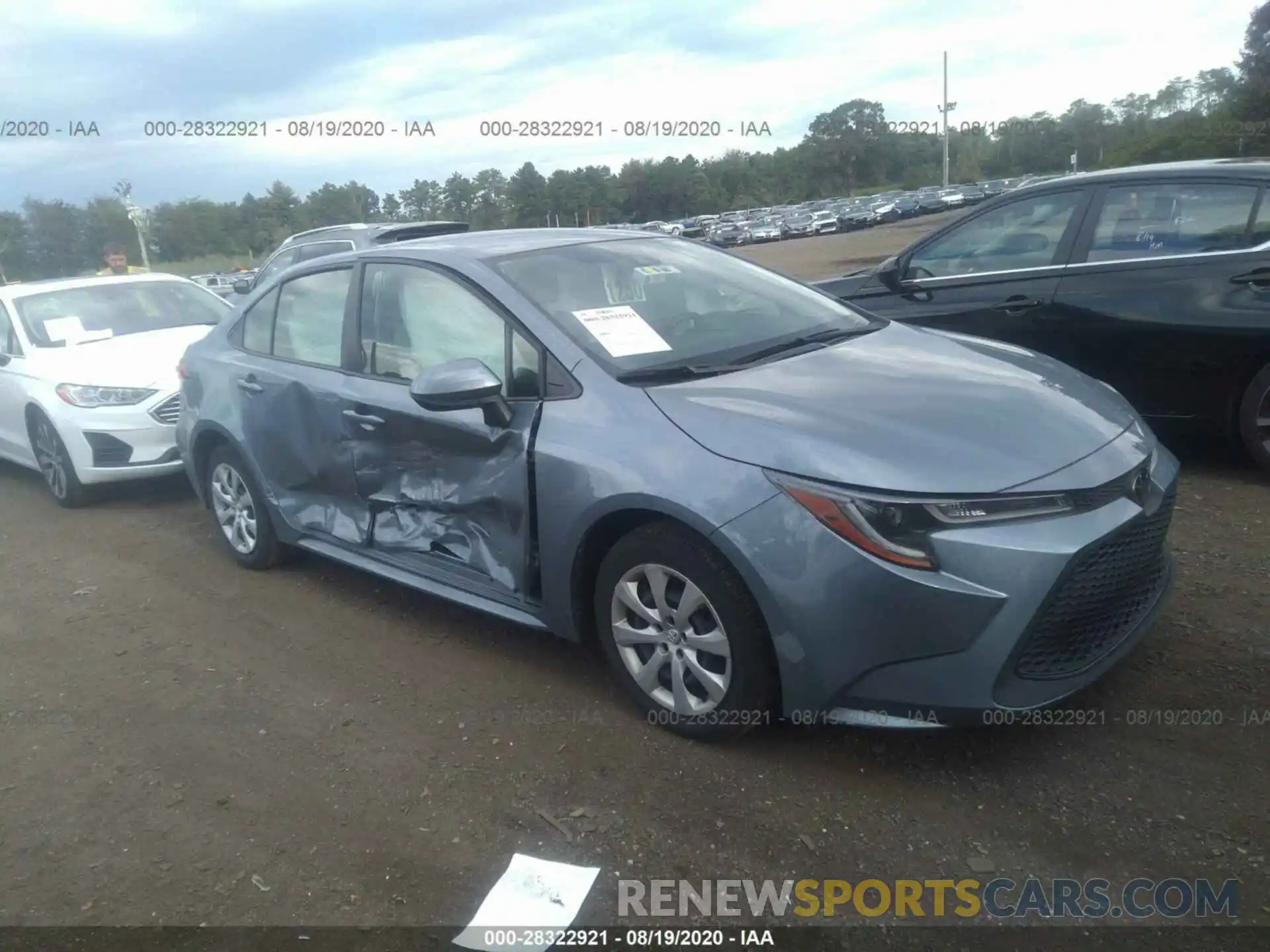 1 Photograph of a damaged car JTDEPRAE7LJ027713 TOYOTA COROLLA 2020