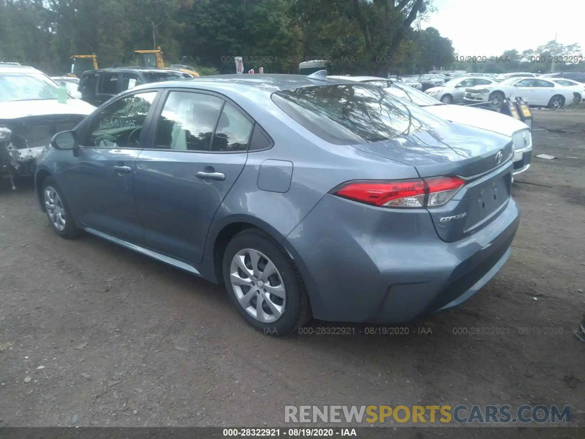 3 Photograph of a damaged car JTDEPRAE7LJ027713 TOYOTA COROLLA 2020