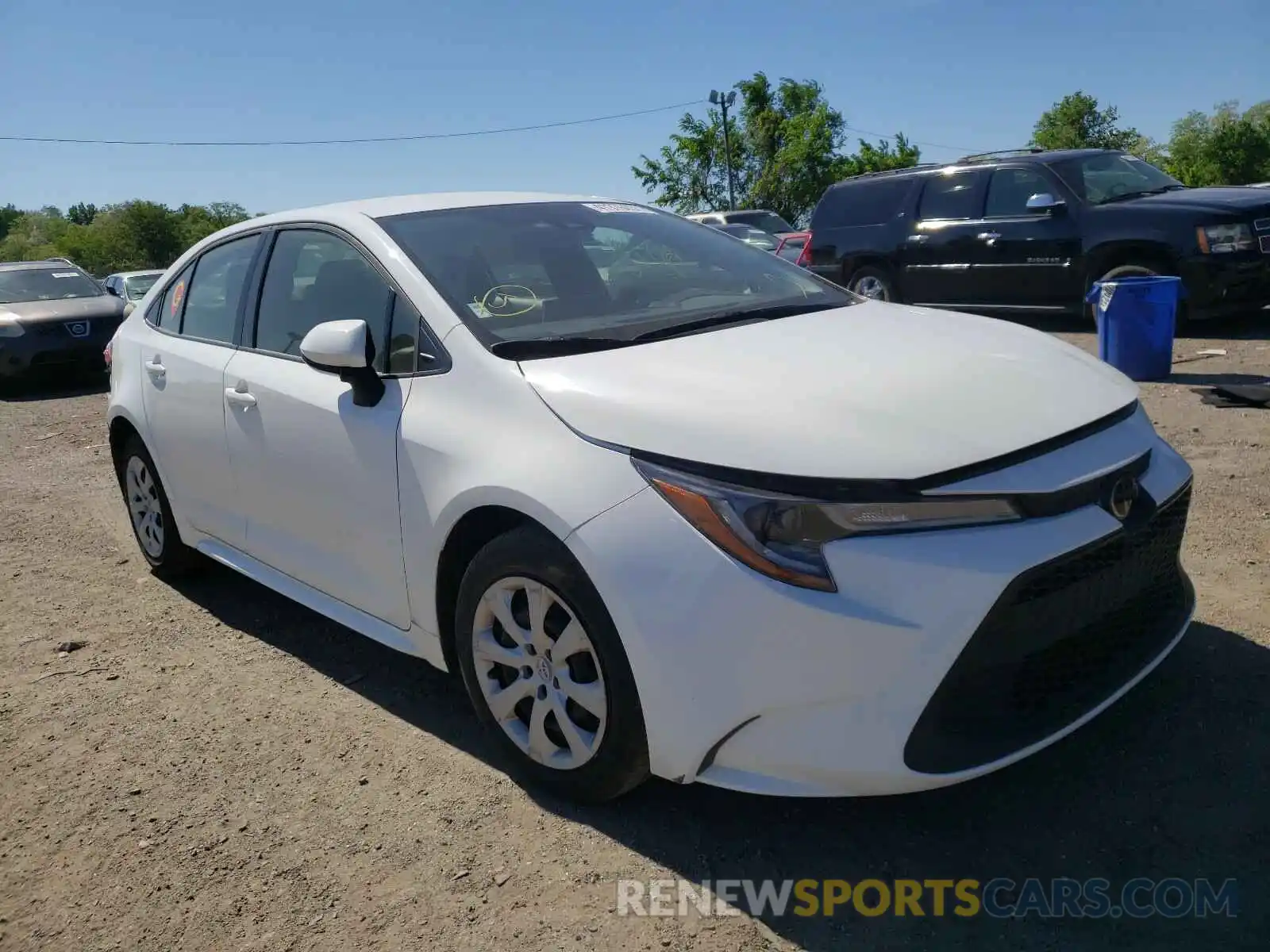 1 Photograph of a damaged car JTDEPRAE7LJ027954 TOYOTA COROLLA 2020