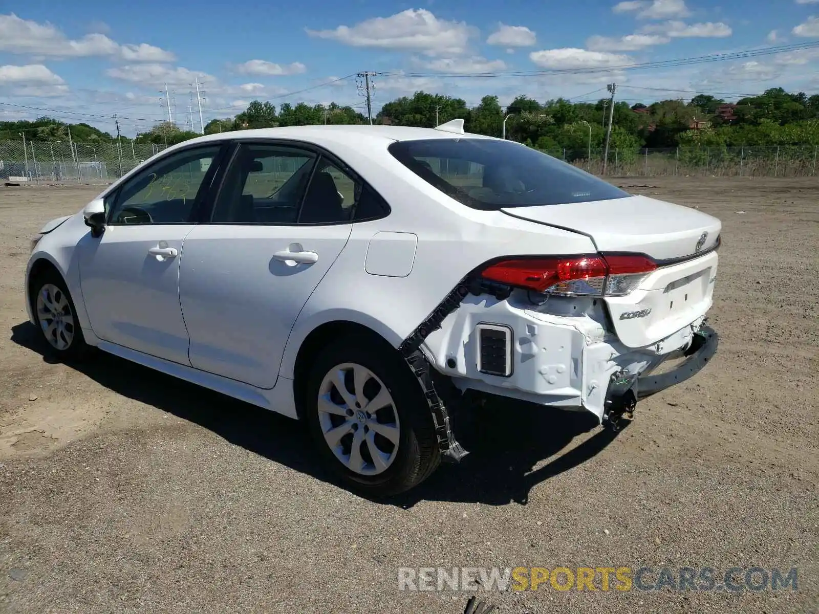 3 Photograph of a damaged car JTDEPRAE7LJ027954 TOYOTA COROLLA 2020