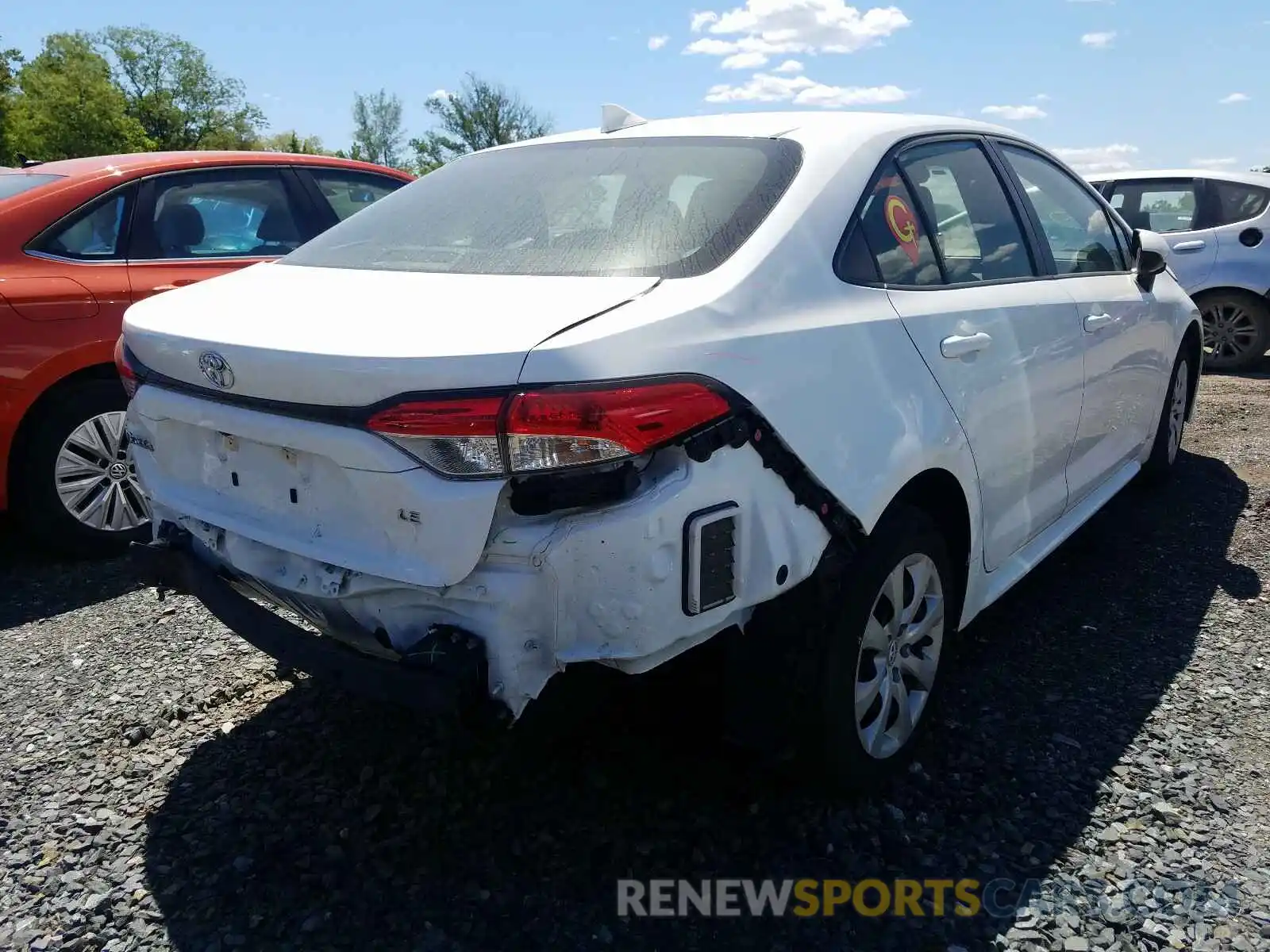 4 Photograph of a damaged car JTDEPRAE7LJ027954 TOYOTA COROLLA 2020