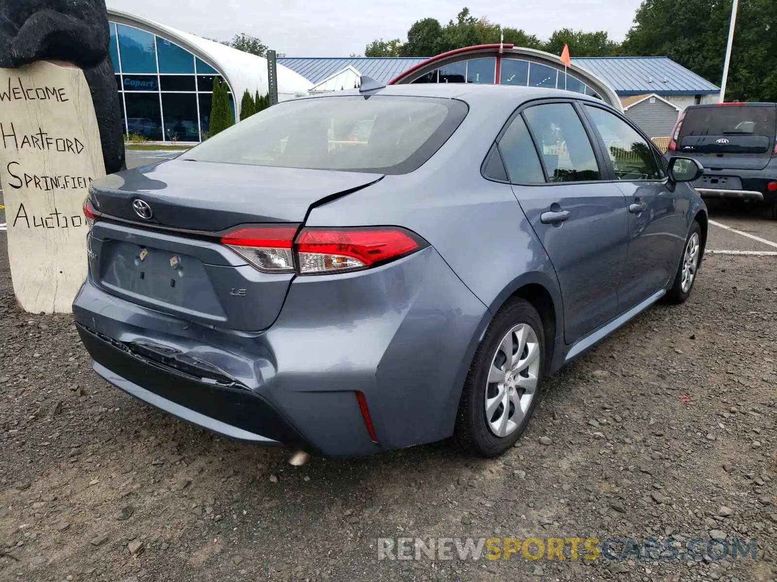 4 Photograph of a damaged car JTDEPRAE7LJ028344 TOYOTA COROLLA 2020