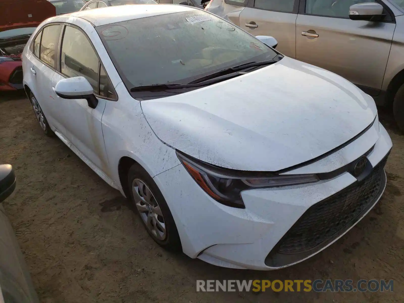 1 Photograph of a damaged car JTDEPRAE7LJ028408 TOYOTA COROLLA 2020