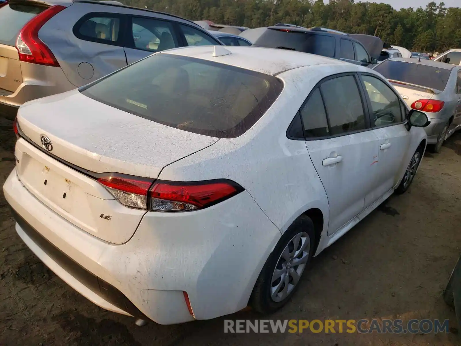 4 Photograph of a damaged car JTDEPRAE7LJ028408 TOYOTA COROLLA 2020