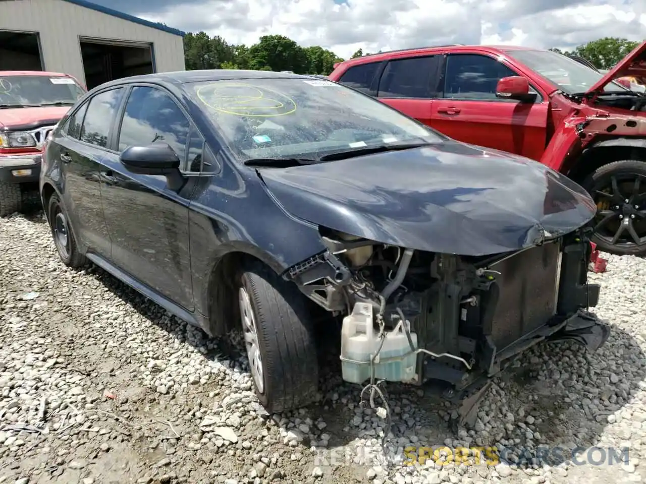 1 Photograph of a damaged car JTDEPRAE7LJ028604 TOYOTA COROLLA 2020