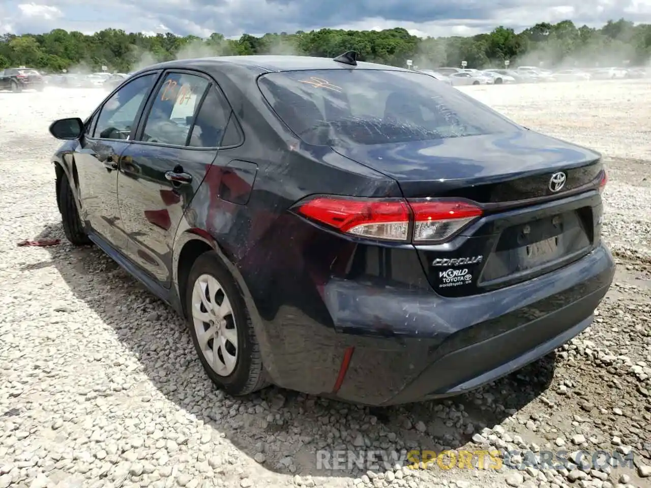 3 Photograph of a damaged car JTDEPRAE7LJ028604 TOYOTA COROLLA 2020