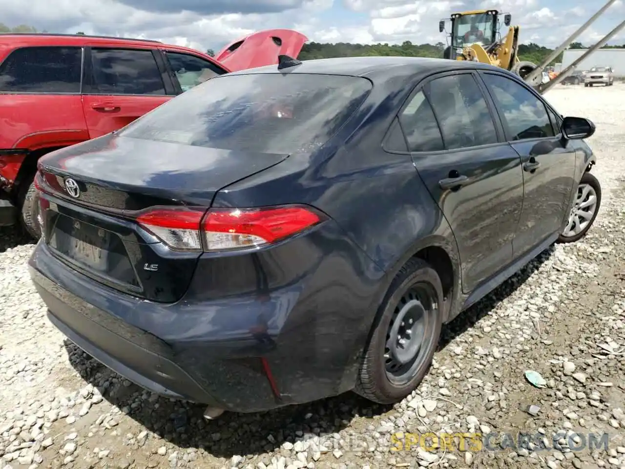 4 Photograph of a damaged car JTDEPRAE7LJ028604 TOYOTA COROLLA 2020