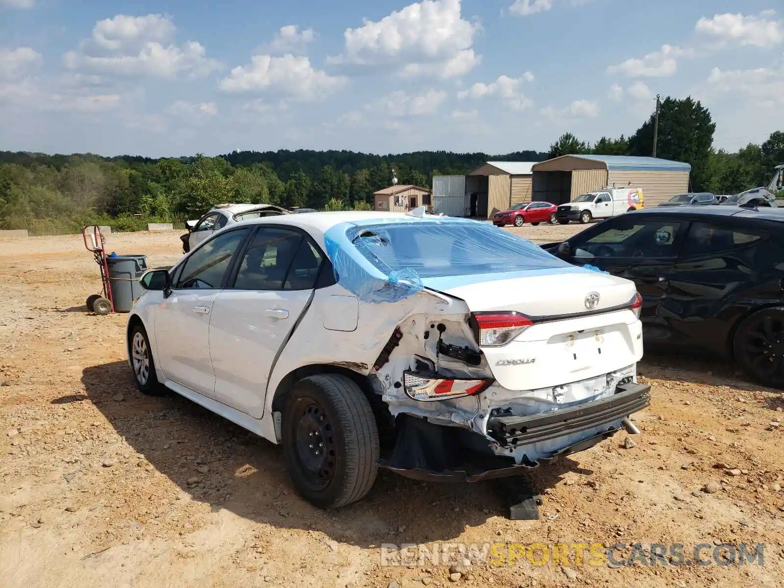 3 Photograph of a damaged car JTDEPRAE7LJ028800 TOYOTA COROLLA 2020