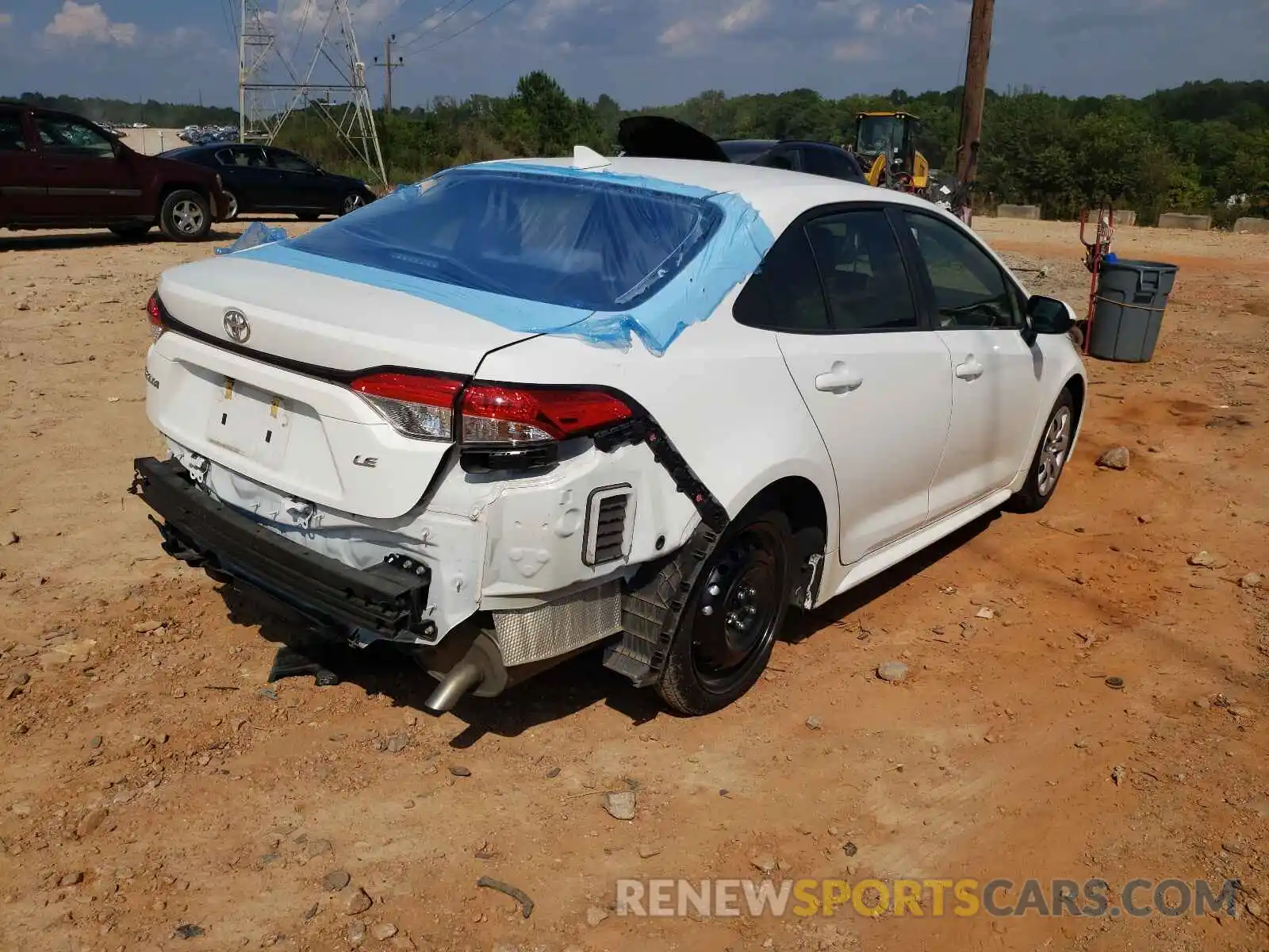 4 Photograph of a damaged car JTDEPRAE7LJ028800 TOYOTA COROLLA 2020