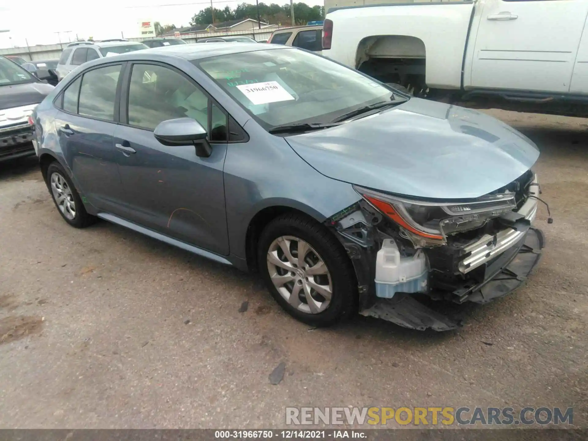 1 Photograph of a damaged car JTDEPRAE7LJ029140 TOYOTA COROLLA 2020