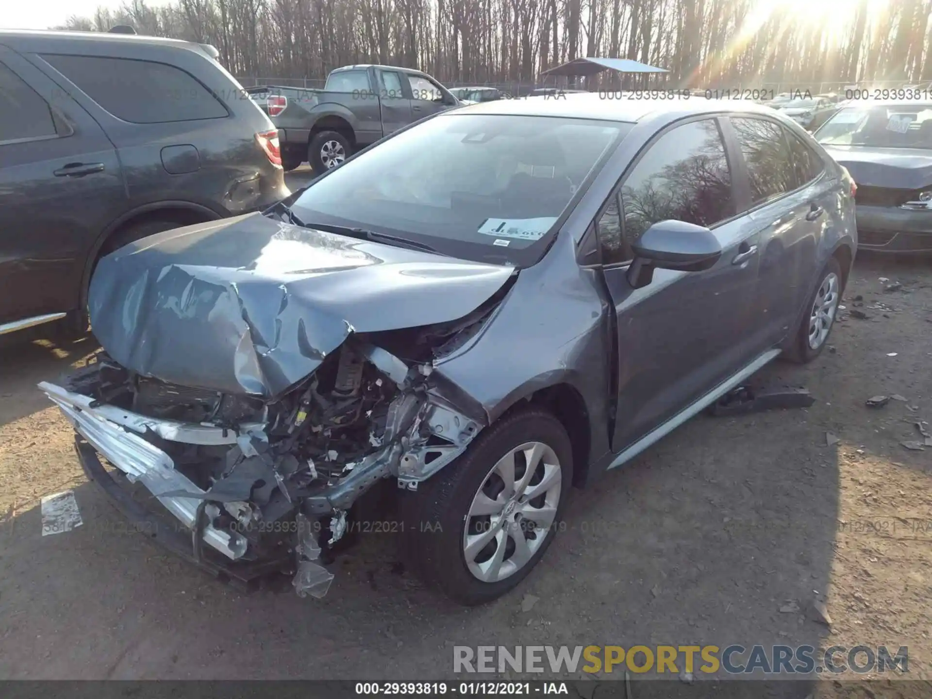 2 Photograph of a damaged car JTDEPRAE7LJ029235 TOYOTA COROLLA 2020