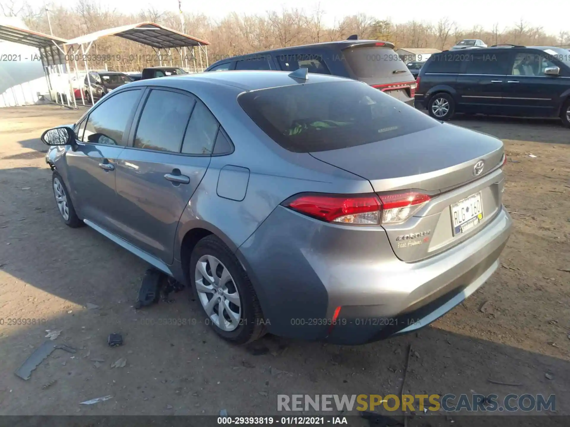 3 Photograph of a damaged car JTDEPRAE7LJ029235 TOYOTA COROLLA 2020