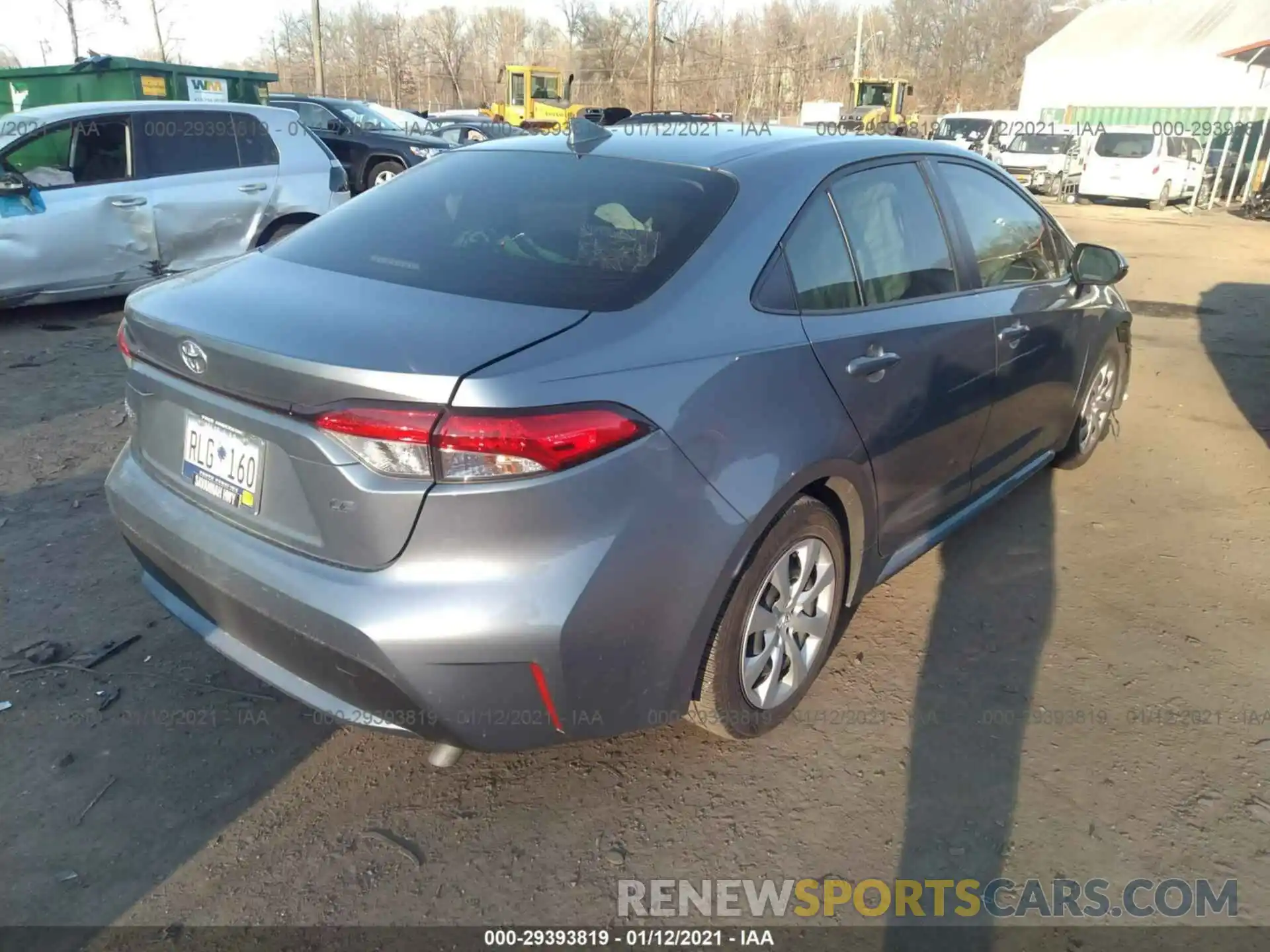 4 Photograph of a damaged car JTDEPRAE7LJ029235 TOYOTA COROLLA 2020