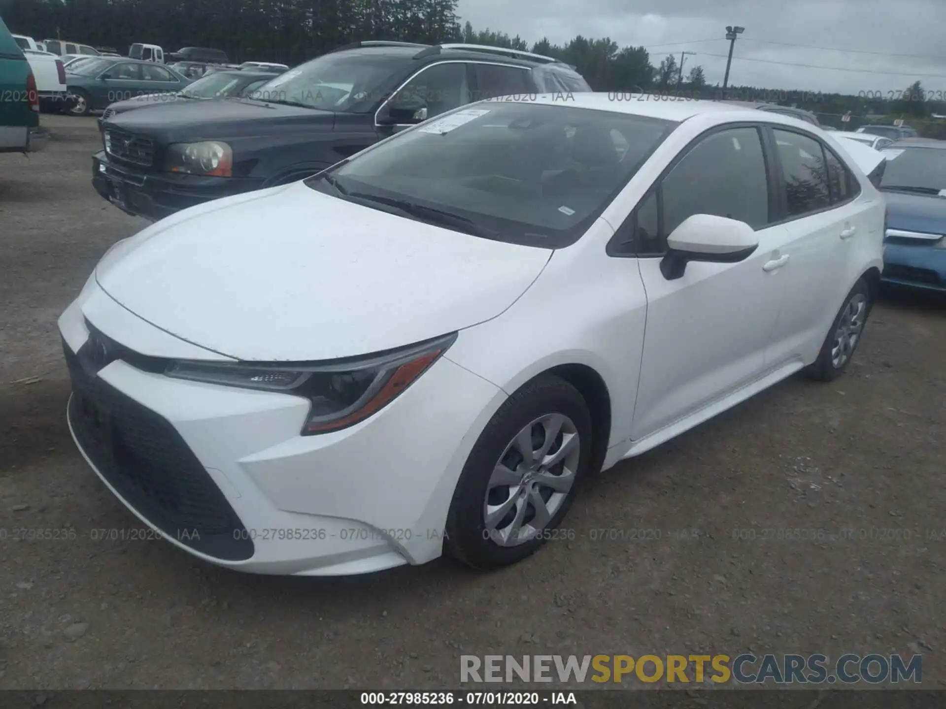 2 Photograph of a damaged car JTDEPRAE7LJ029283 TOYOTA COROLLA 2020