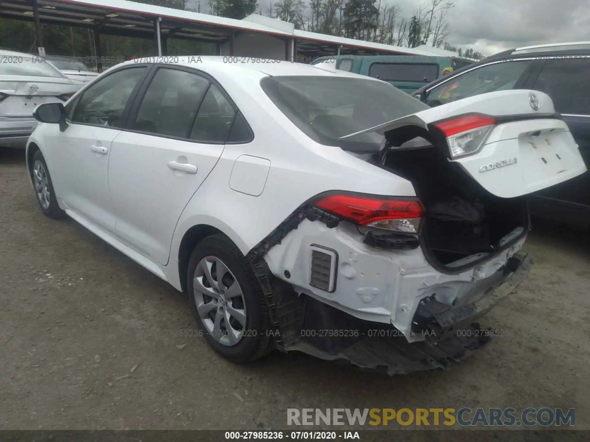 3 Photograph of a damaged car JTDEPRAE7LJ029283 TOYOTA COROLLA 2020