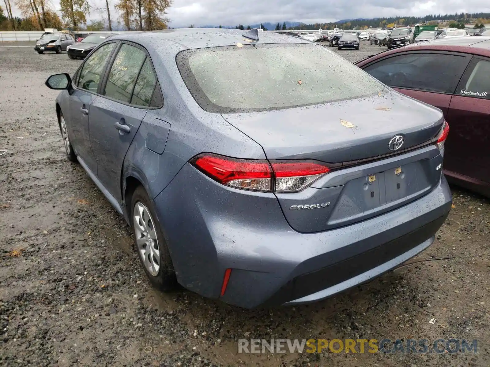 3 Photograph of a damaged car JTDEPRAE7LJ030322 TOYOTA COROLLA 2020