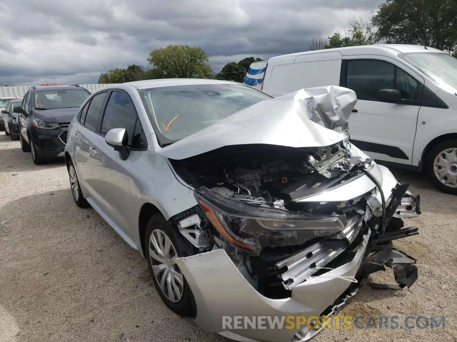 1 Photograph of a damaged car JTDEPRAE7LJ030501 TOYOTA COROLLA 2020