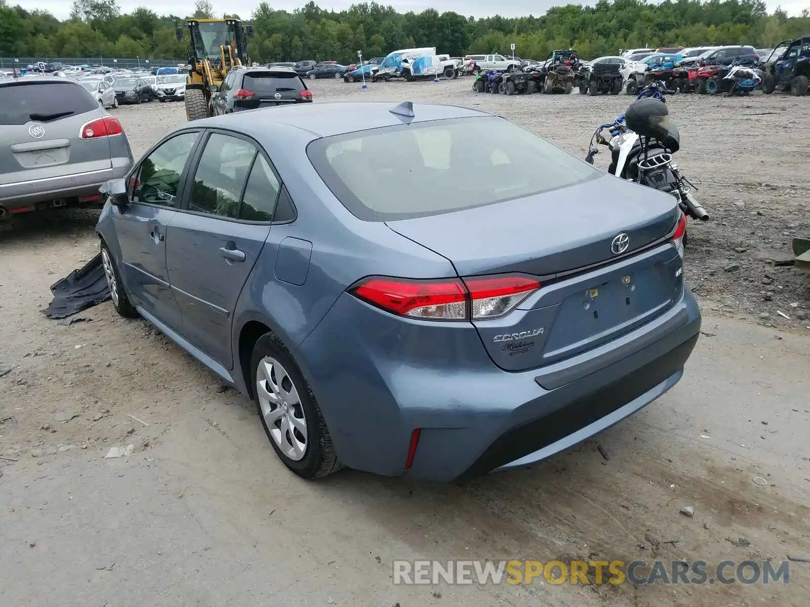 3 Photograph of a damaged car JTDEPRAE7LJ030580 TOYOTA COROLLA 2020