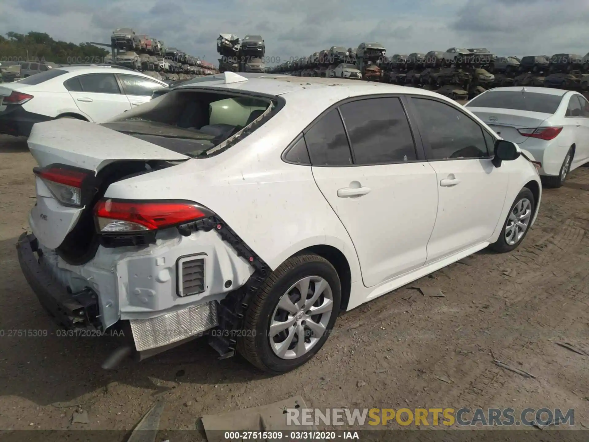 4 Photograph of a damaged car JTDEPRAE7LJ030773 TOYOTA COROLLA 2020