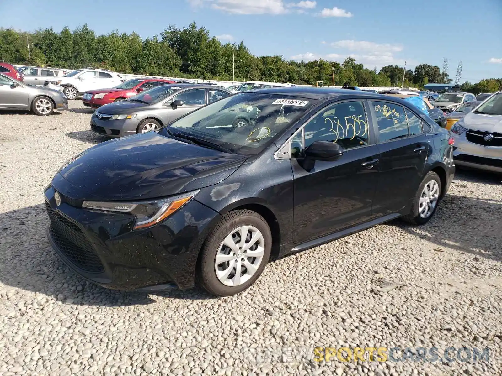 2 Photograph of a damaged car JTDEPRAE7LJ031339 TOYOTA COROLLA 2020