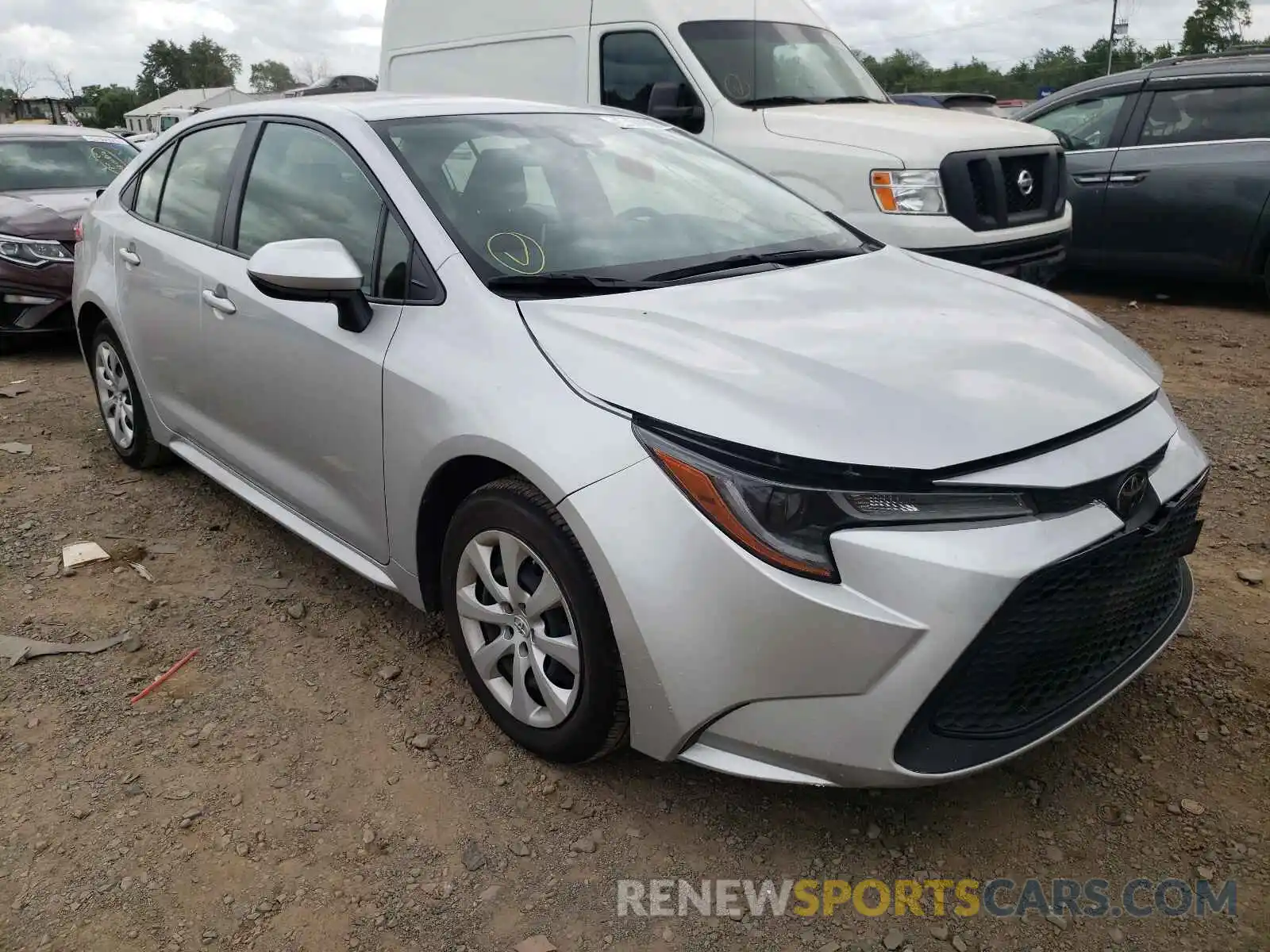 1 Photograph of a damaged car JTDEPRAE7LJ032278 TOYOTA COROLLA 2020