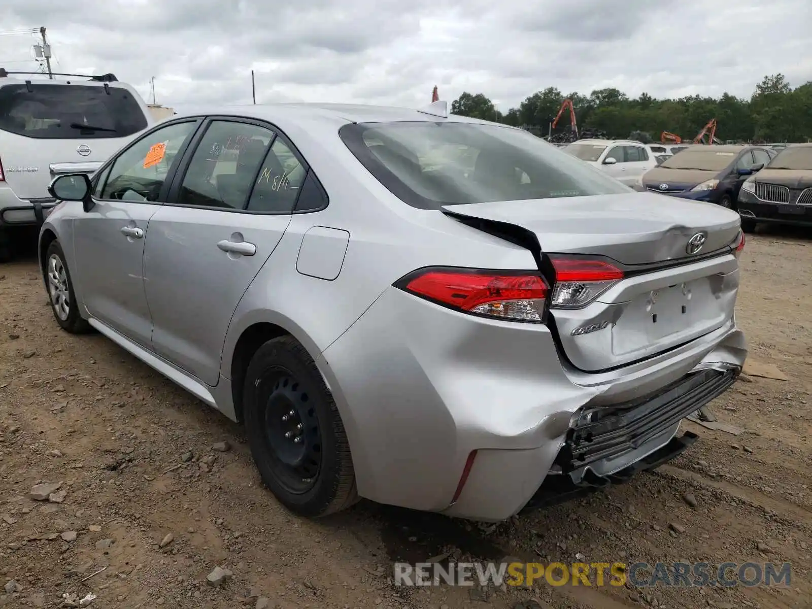 3 Photograph of a damaged car JTDEPRAE7LJ032278 TOYOTA COROLLA 2020