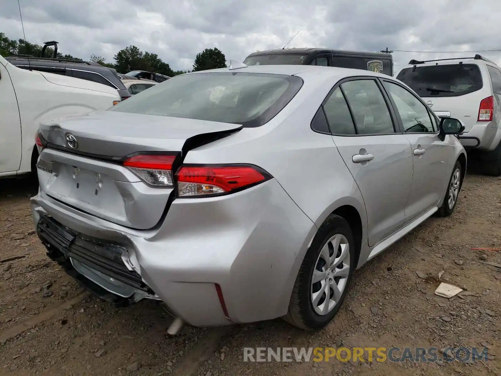 4 Photograph of a damaged car JTDEPRAE7LJ032278 TOYOTA COROLLA 2020