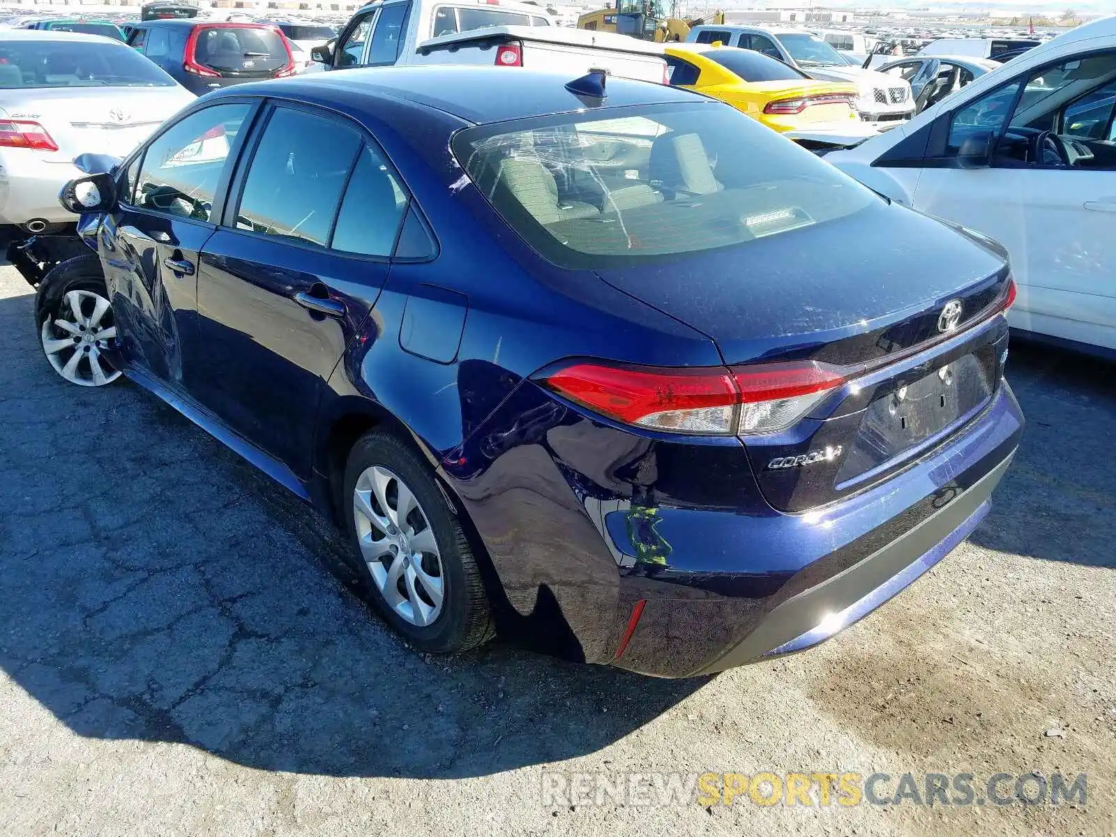 3 Photograph of a damaged car JTDEPRAE7LJ032622 TOYOTA COROLLA 2020